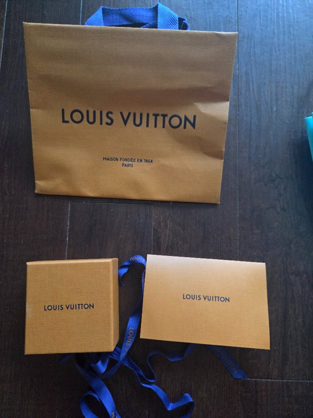 Louis Vuitton Empty Drawer Box 3.5"x3.5" And Bag 9" x7 " Authentic
